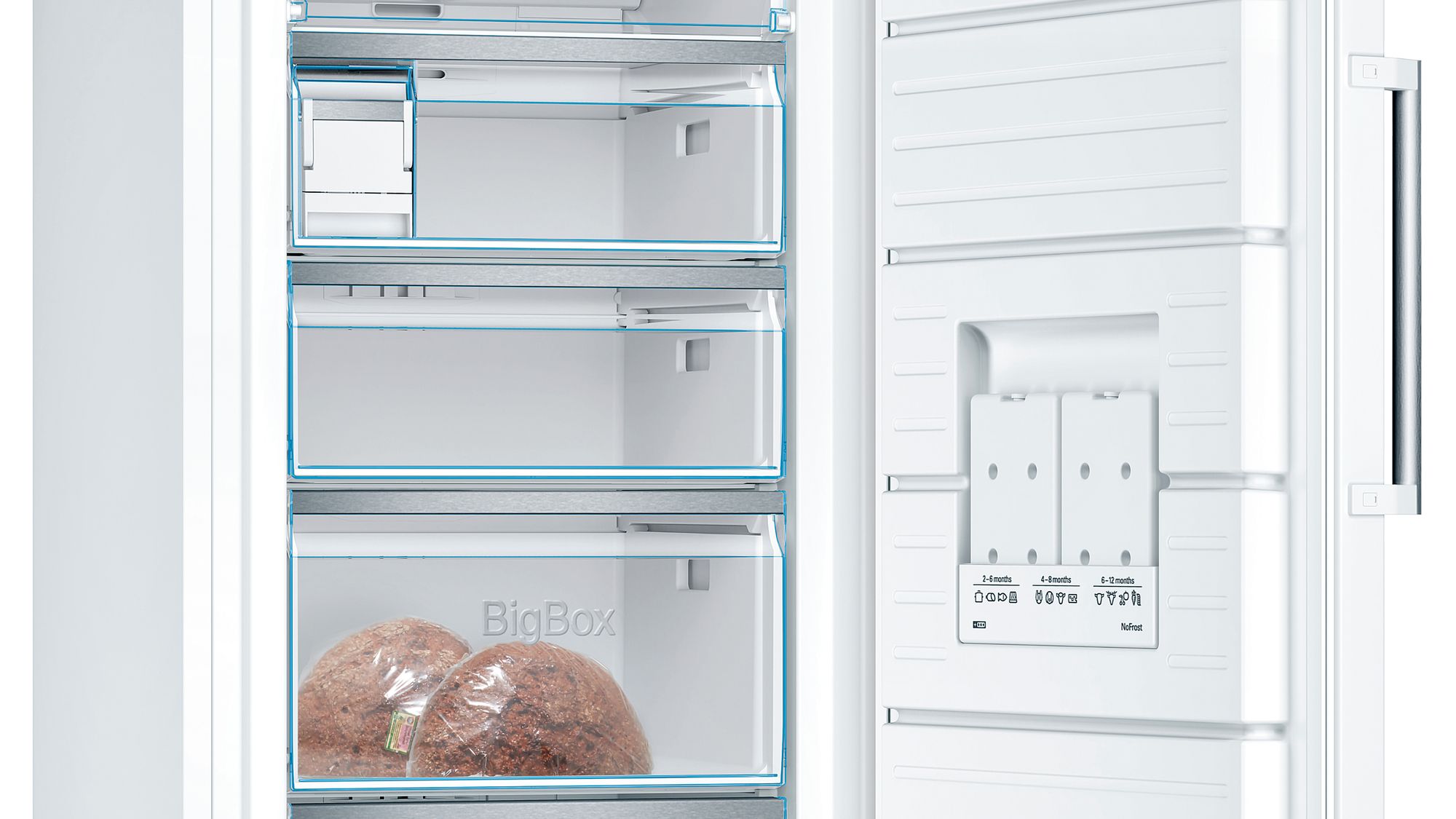 Bosch Freistehender Gefrierschrank Weiß 161x70cm GSN51AWDV