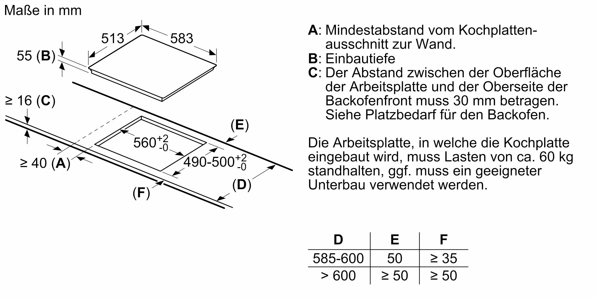 Siemens Induktionskochfeld 60 cm Schwarz EH645BEB6E