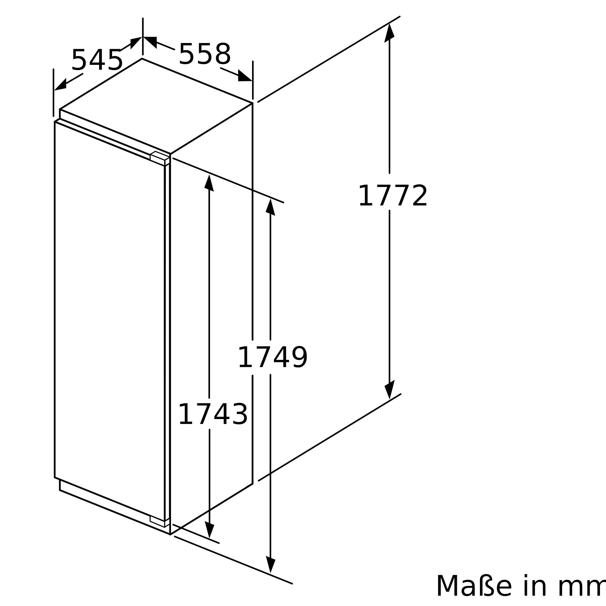 Bosch Einbau-Gefrierschrank 177.2 x 55.8 cm GIN81ACE0