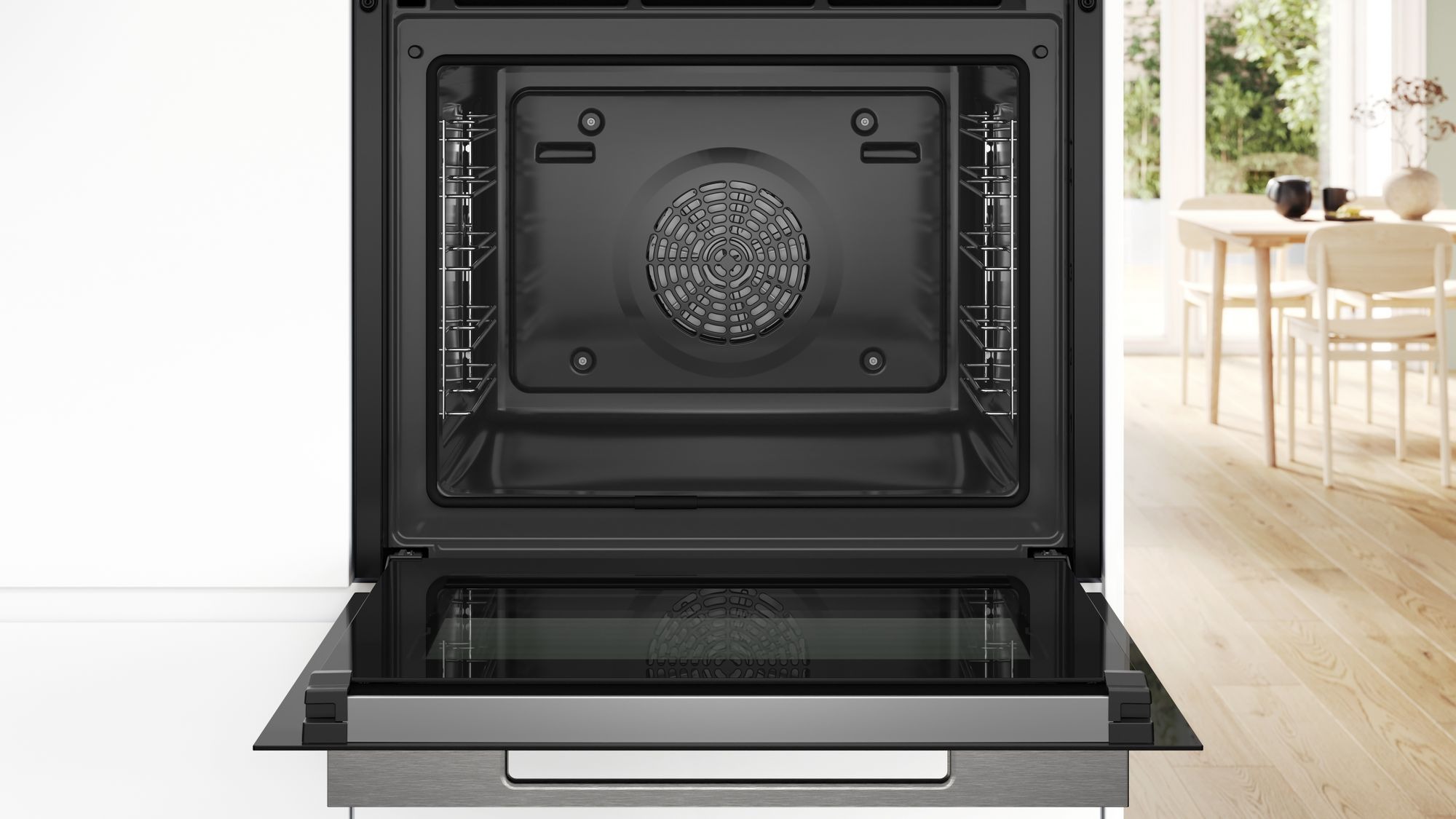 Bosch Einbau-Backofen mit Dampfunterstützung Schwarz HRG7764B1