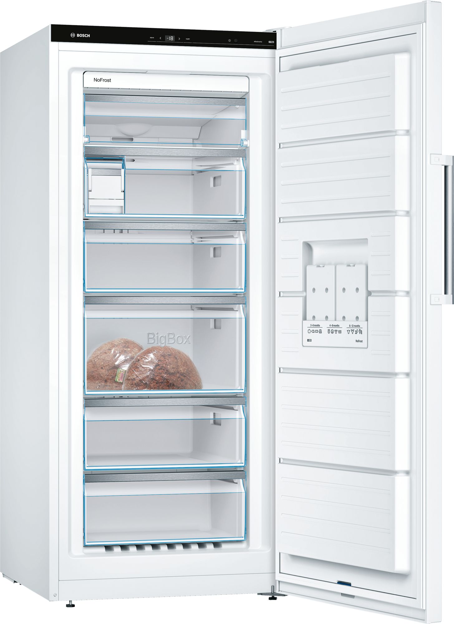 Bosch Freistehender Gefrierschrank Weiß 161x70cm GSN51AWDV