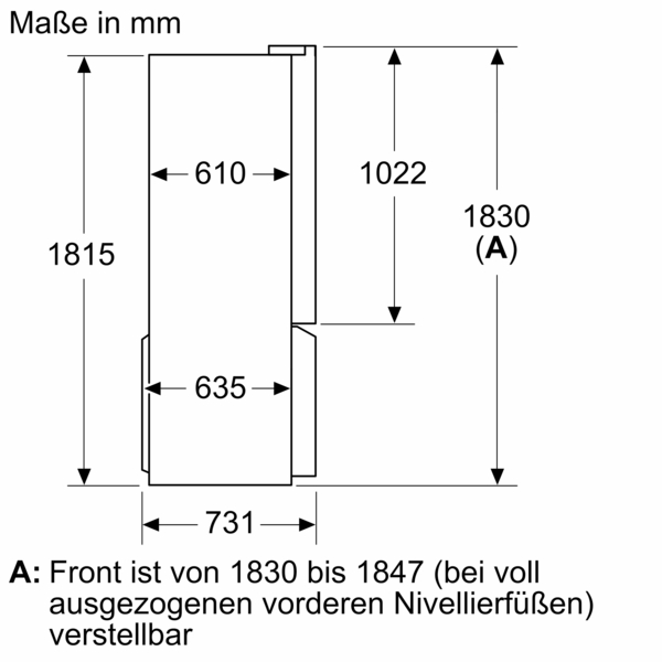 Siemens Kühl-Gefrier-Kombination SidebySide iQ300 Edelstahl