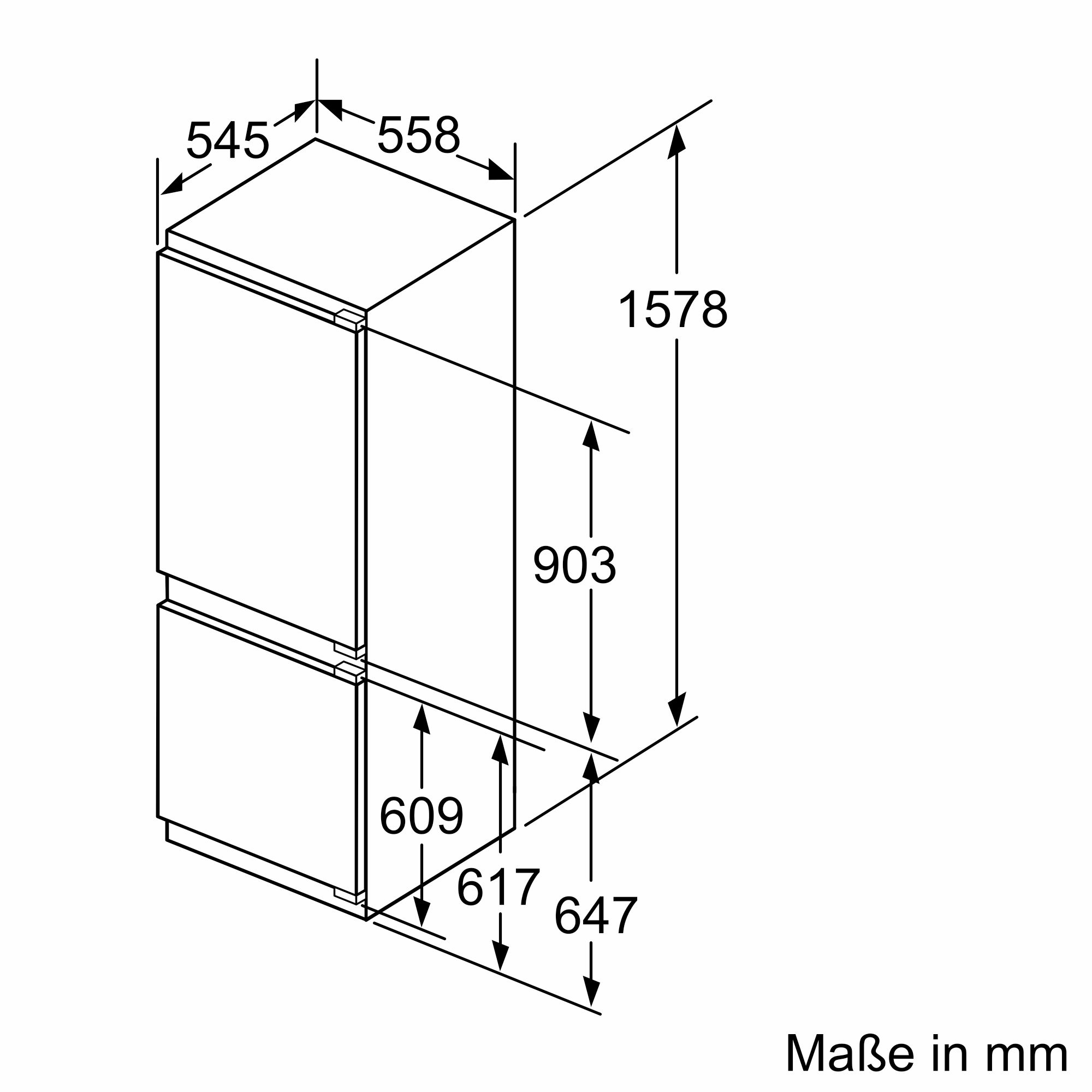 Siemens Einbau-Kühl-Gefrier-Kombination KI77SXFE0