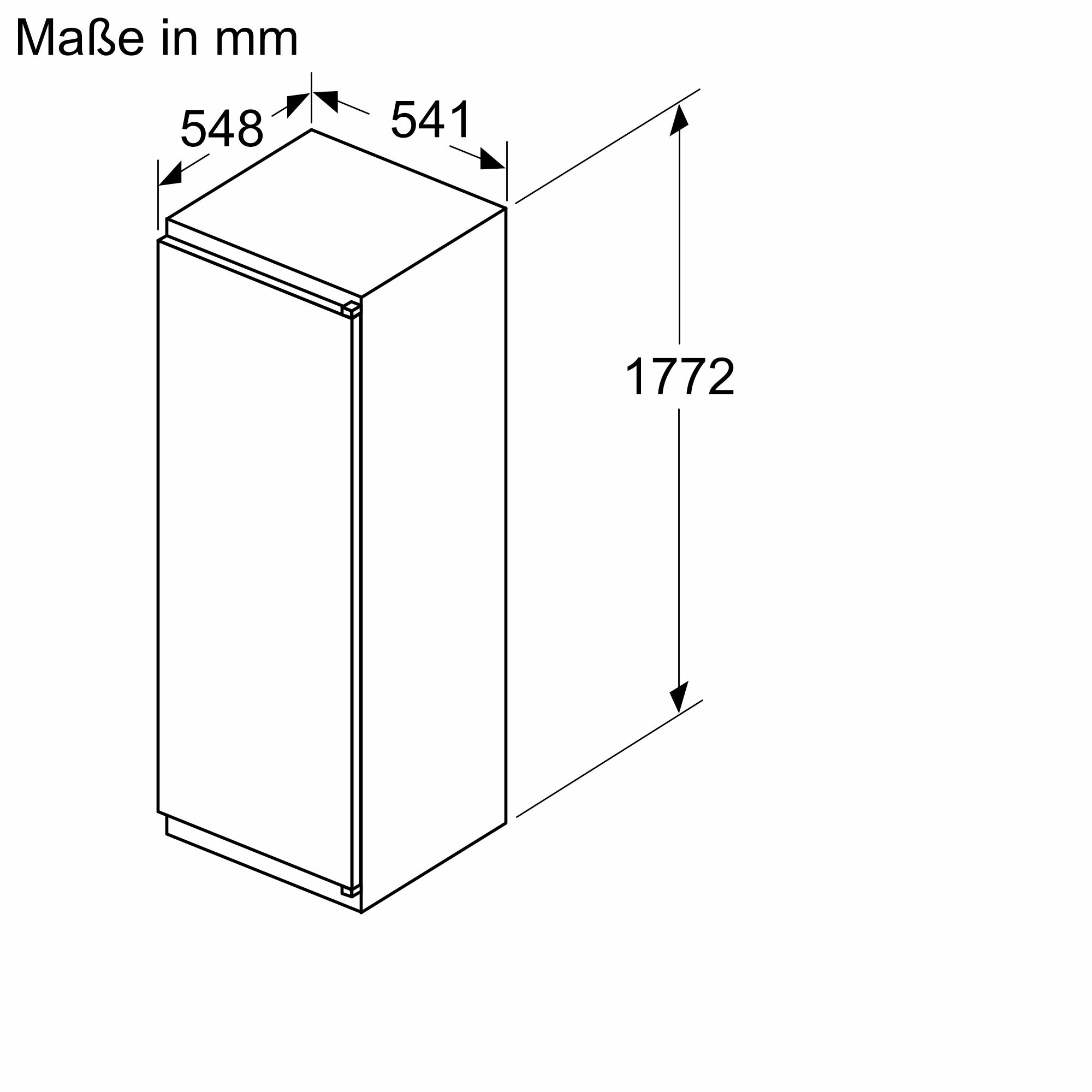 Siemens Einbau-Kühlschrank 177.5 x 56 cm KI81RNSE0