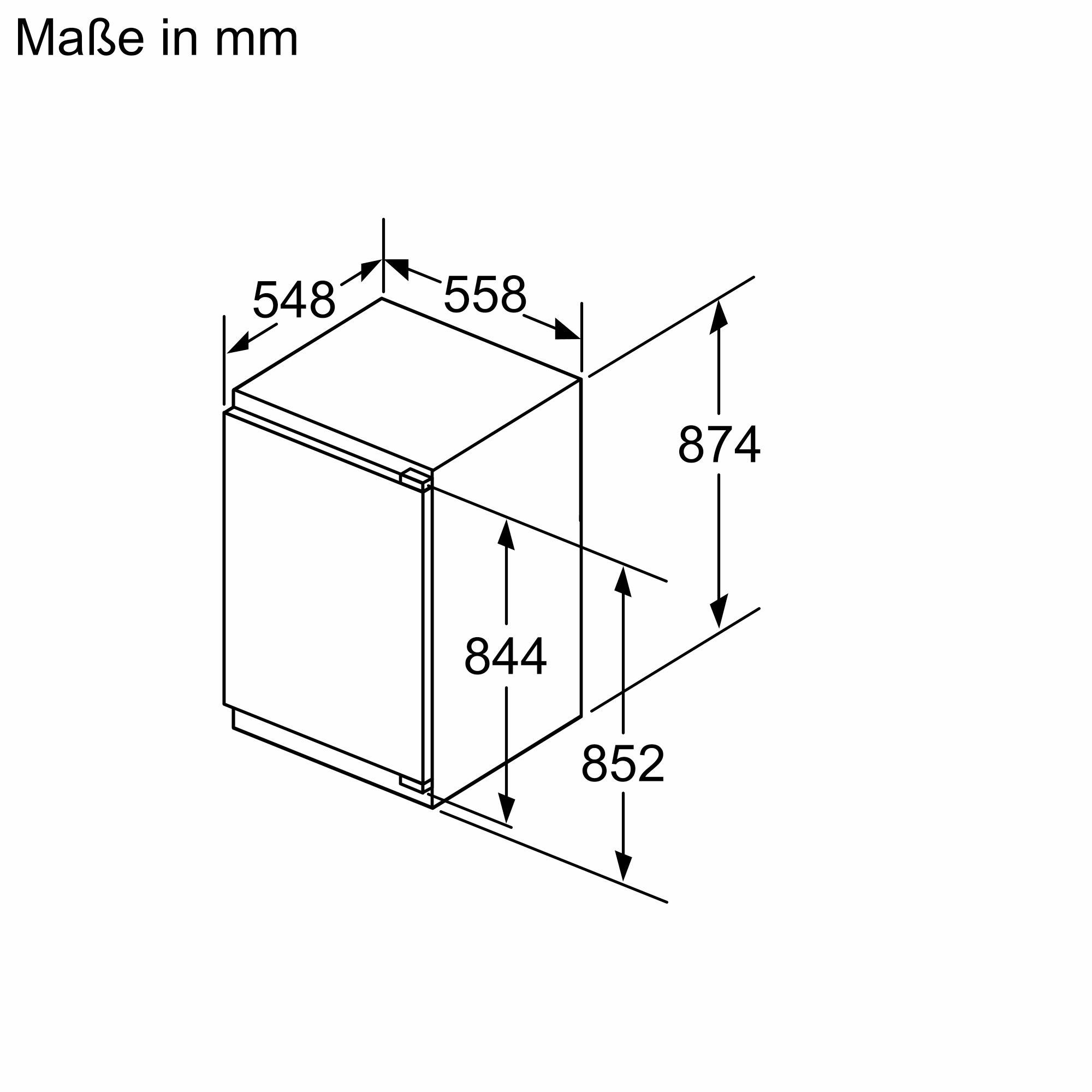 Siemens Einbau-Kühlschrank 88 x 56 cm KI21RADD1