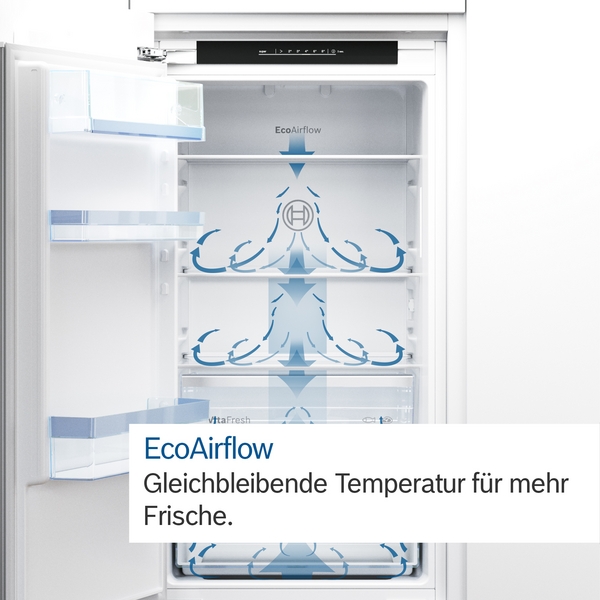 Bosch Einbaukühlschrank mit Gefrierfach, 88x56 cm Flachscharnier KIL22VFE0