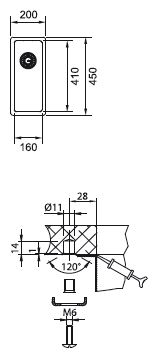 Franke Unterbauspüle Edelstahl BXX 110-16 1/2'' 1220374674