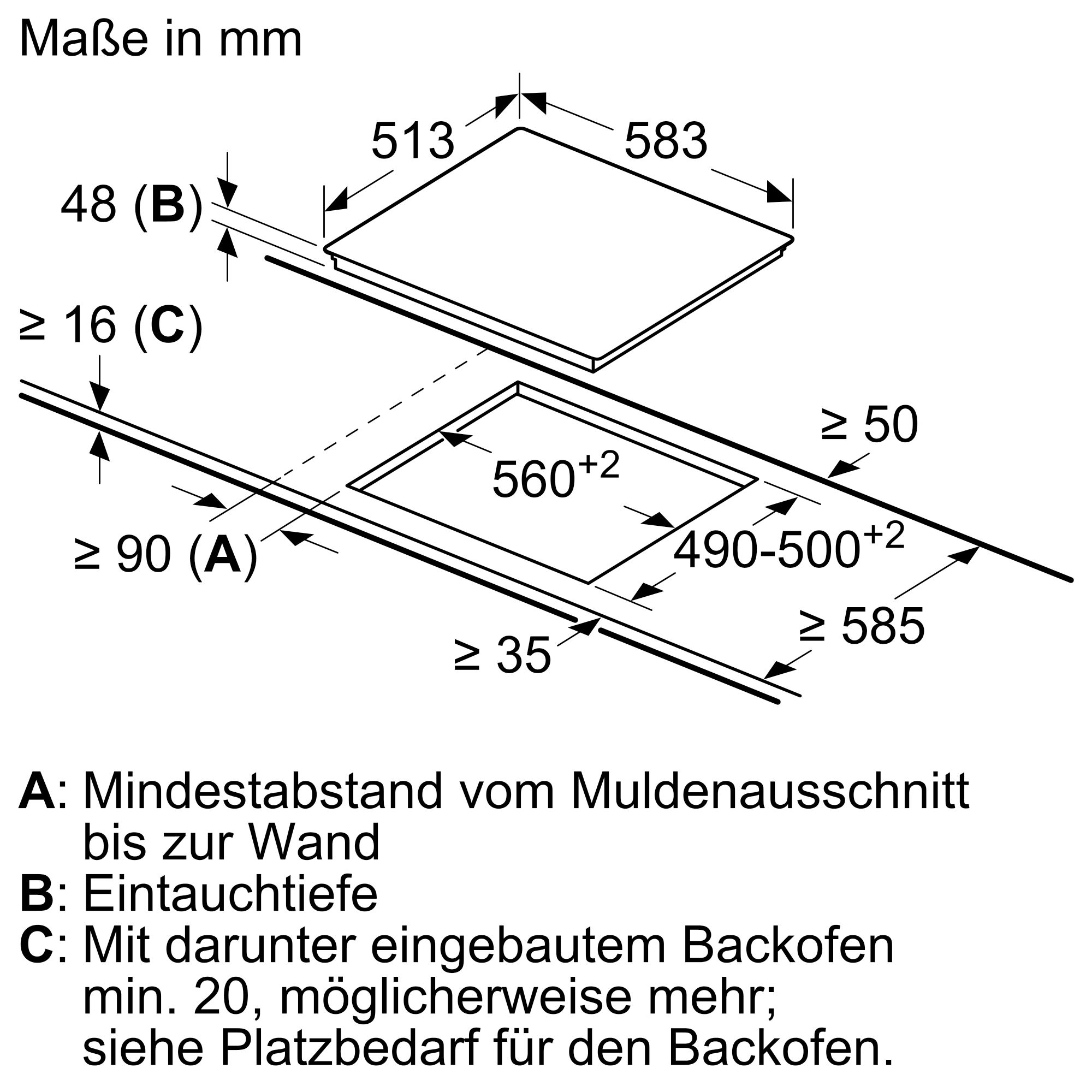 Bosch Elektro-Kochfeld 60 cm Schwarz PKN645FP2E