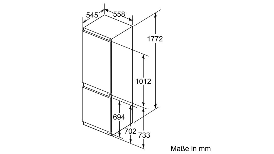 Bosch Einbau-Kühl/Gefrier-Kombination KIS86AFE0