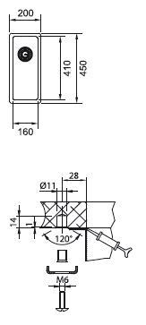 Franke Unterbauspüle Edelstahl BXX 110/16 1220374675