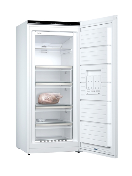 Siemens Freistehendeer Gefrierschrank 161 x 70cm weiß GS51NUWDP