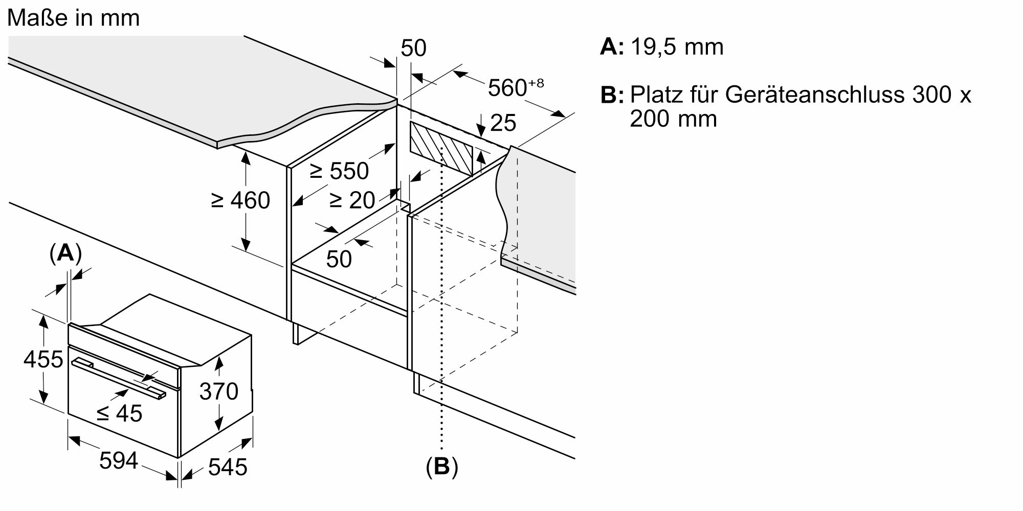 Siemens Einbau-Mikrowelle 60 x 45 cm Edelstahl CE732GXB1