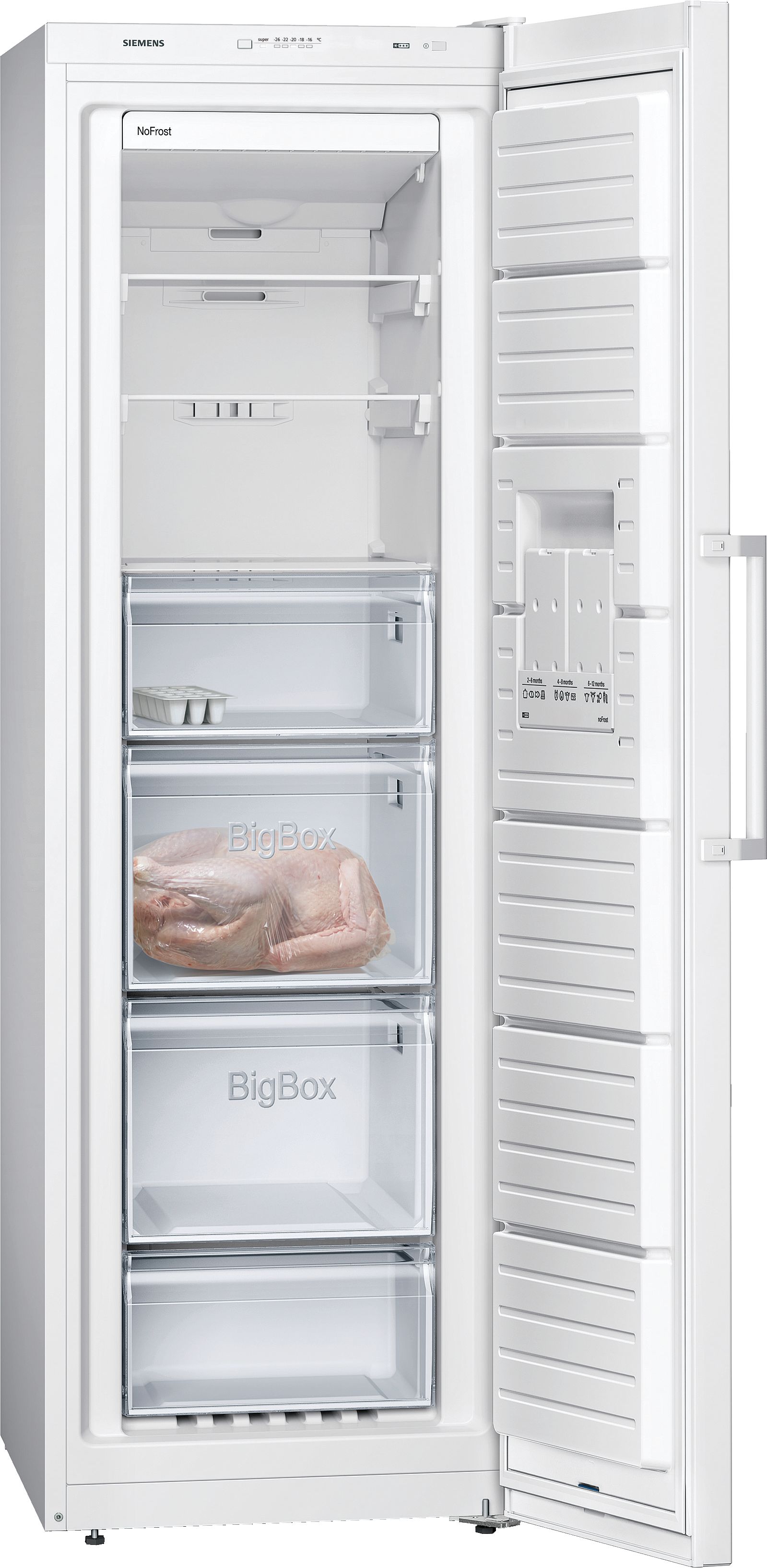 Siemens Freistehender Gefrierschrank 186 x 60 cm GS36NVWEP
