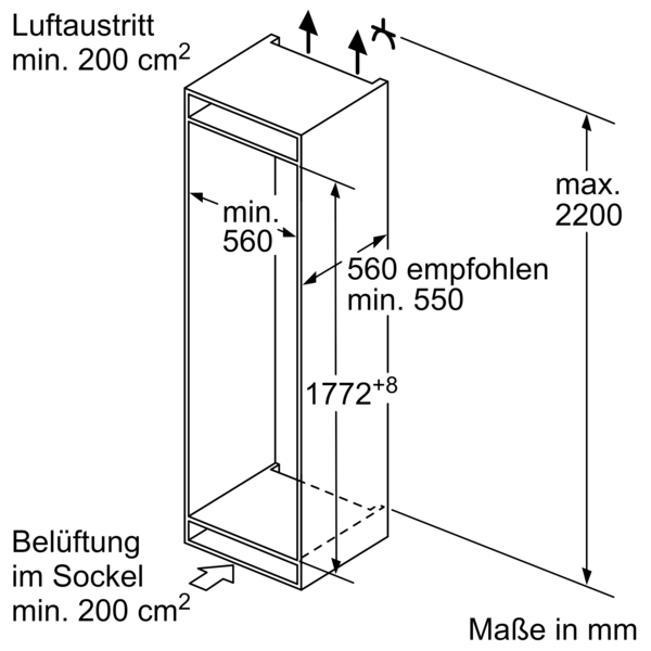 Siemens Einbau-Kühl-Gefrier-Kombination iQ 300 KI87VVSE0