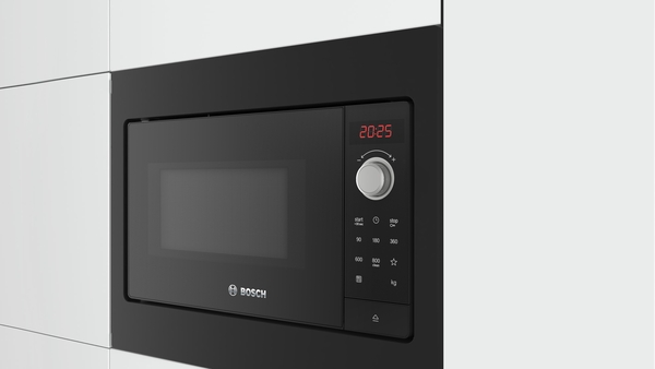 Bosch Einbau-Mikrowelle Schwarz 50x38cm BFL523MB3