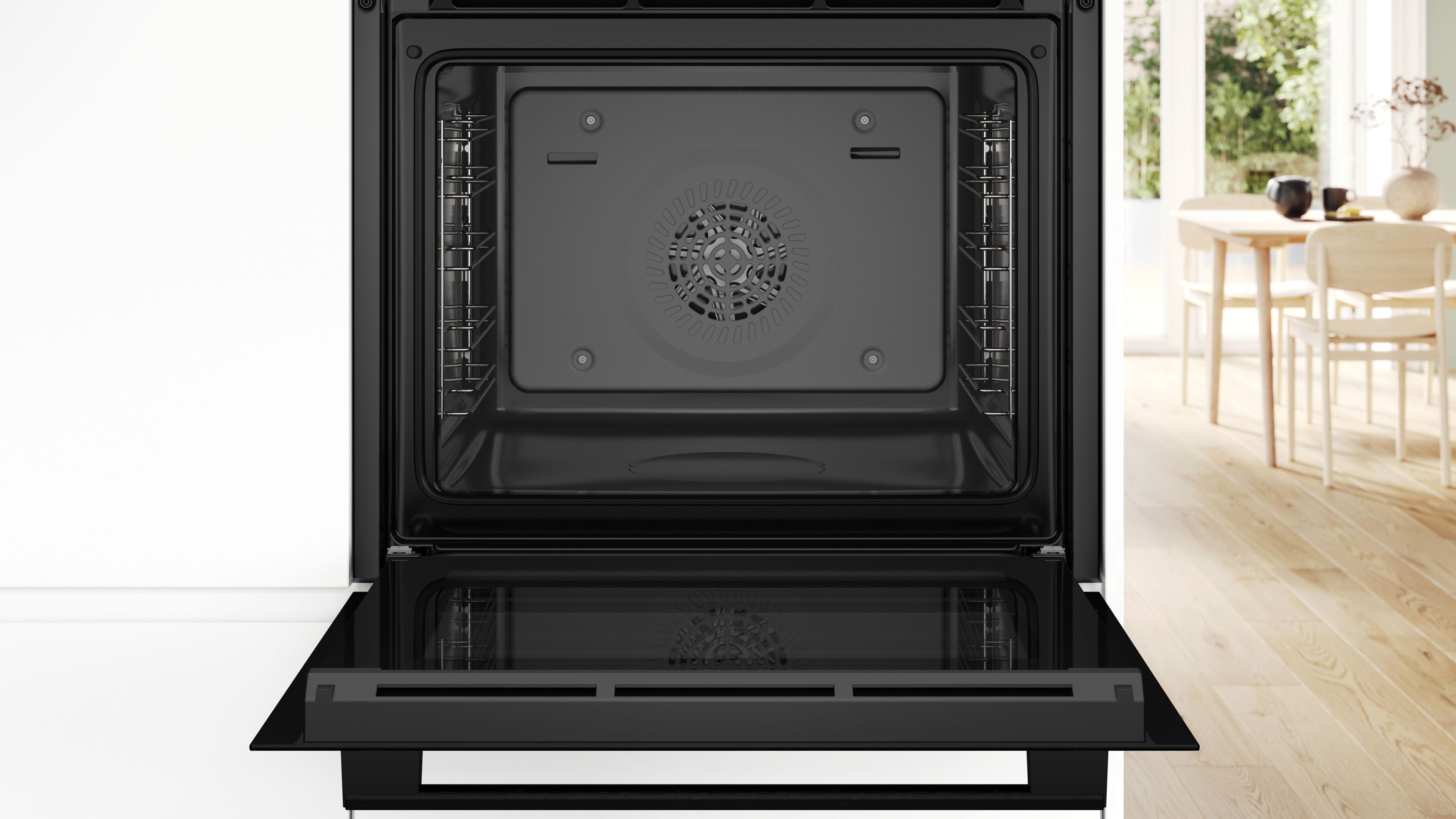 Bosch Einbau-Backofen-Set HBD631CS62: HBG537BB3 + PKN645BA2E