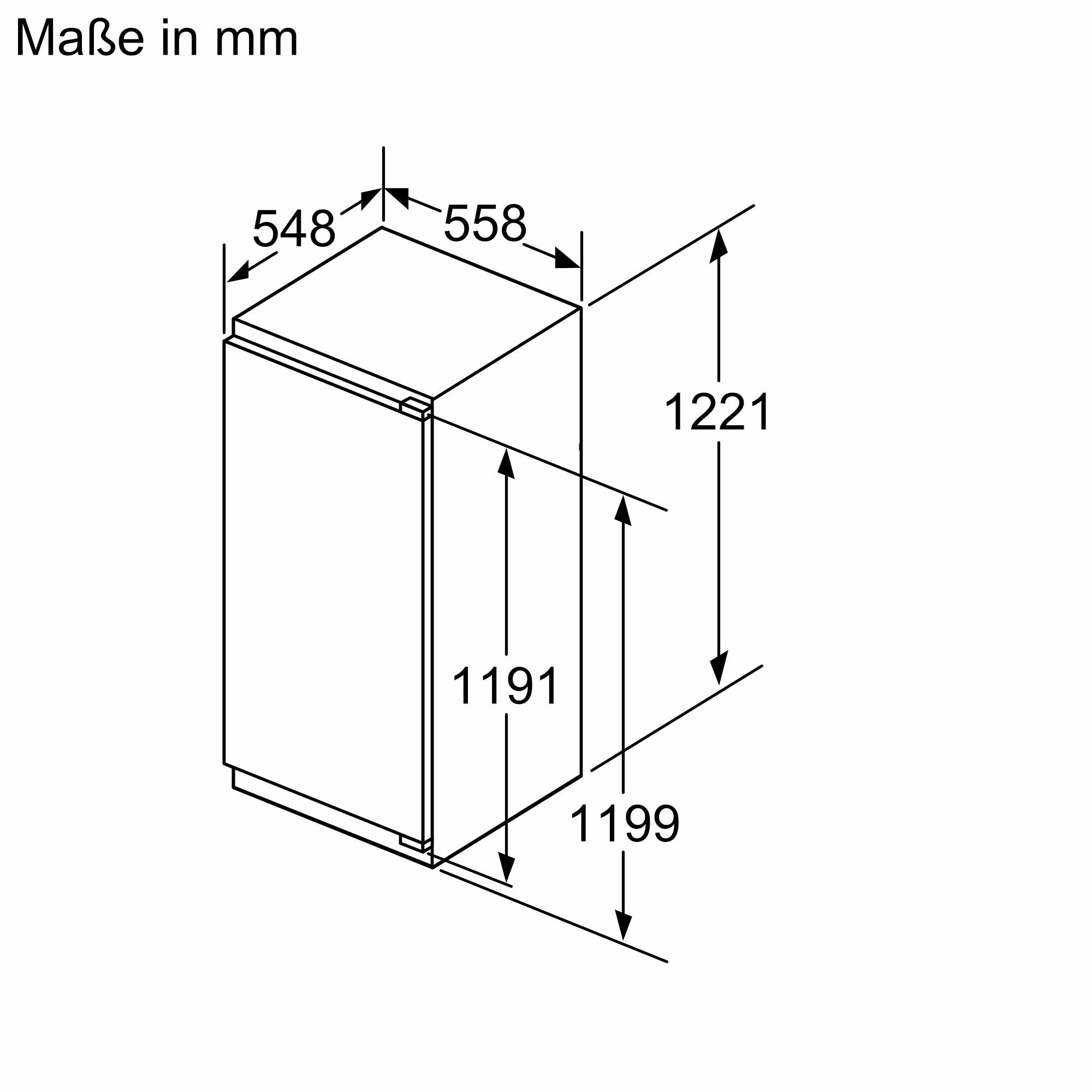 Siemens Einbau-Kühlschrank 122.5 x 56 cm KI41RADD1