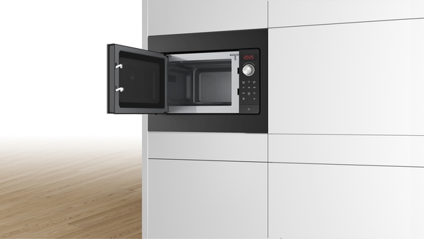 Bosch Einbau-Mikrowelle Schwarz 50x38cm BFL523MB3